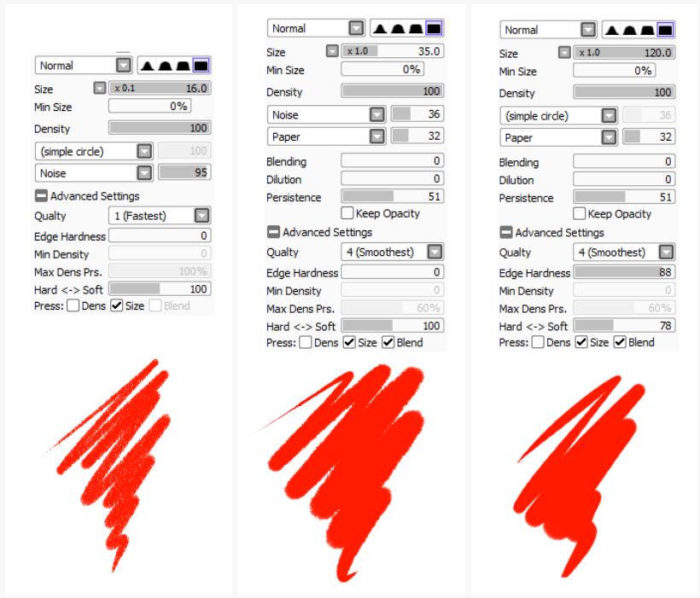 Кисти Paint Tool Sai (750+ шт) - Часть 1