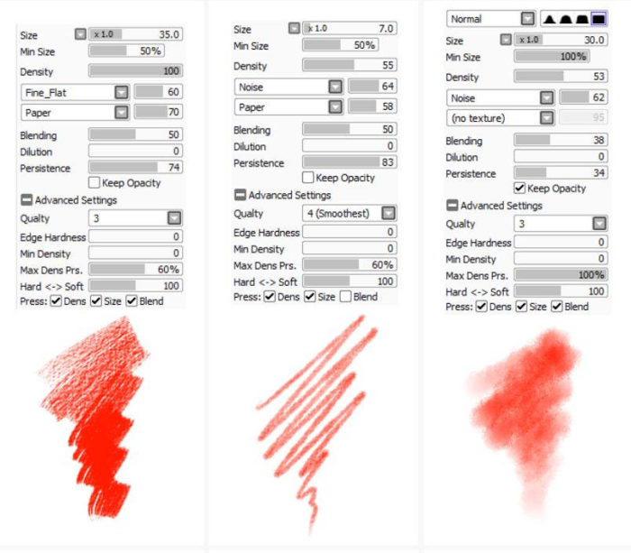 Кисти Paint Tool Sai (750+ шт) - Часть 1
