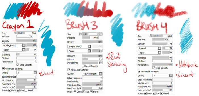 Кисти Paint Tool Sai (750+ шт) - Часть 2