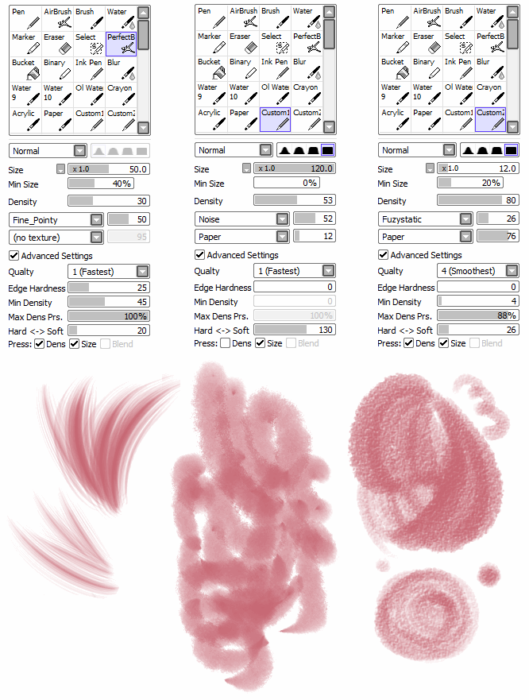 Кисти Paint Tool Sai (750+ шт) - Часть 3