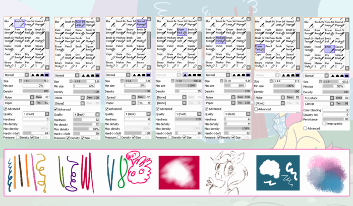 Кисти Paint Tool Sai (750+ шт) - Часть 3