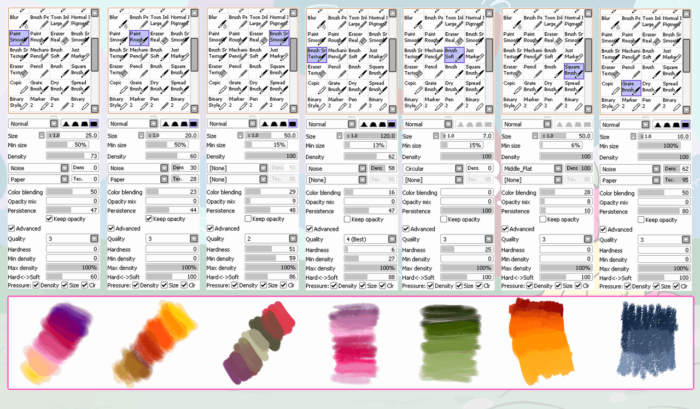 Кисти Paint Tool Sai (750+ шт) - Часть 3