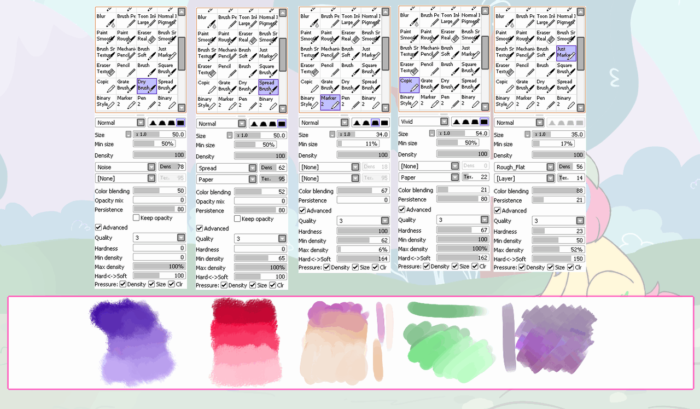 Кисти Paint Tool Sai (750+ шт) - Часть 3