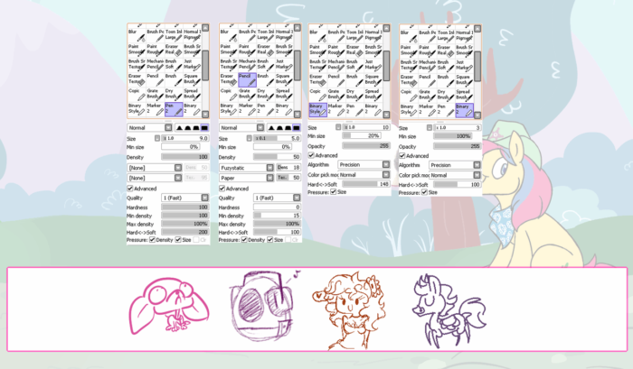 Кисти Paint Tool Sai (750+ шт) - Часть 3