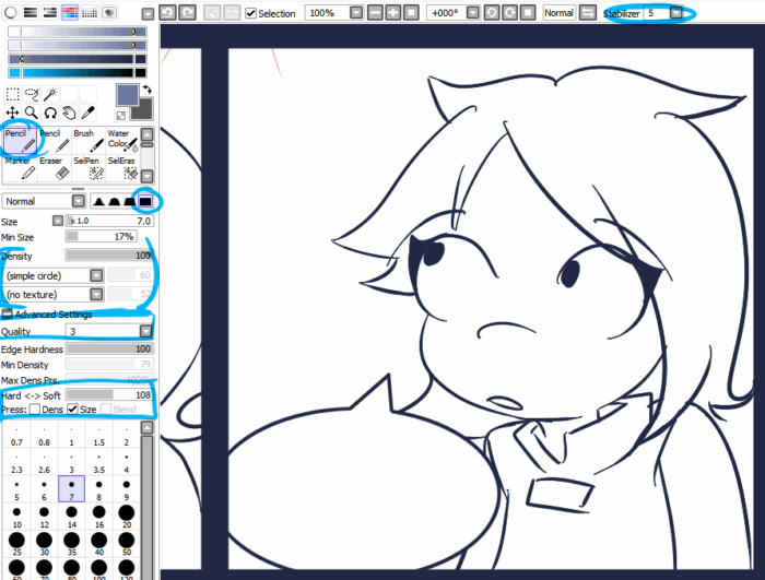Кисти Paint Tool Sai (800 шт) - 4 часть