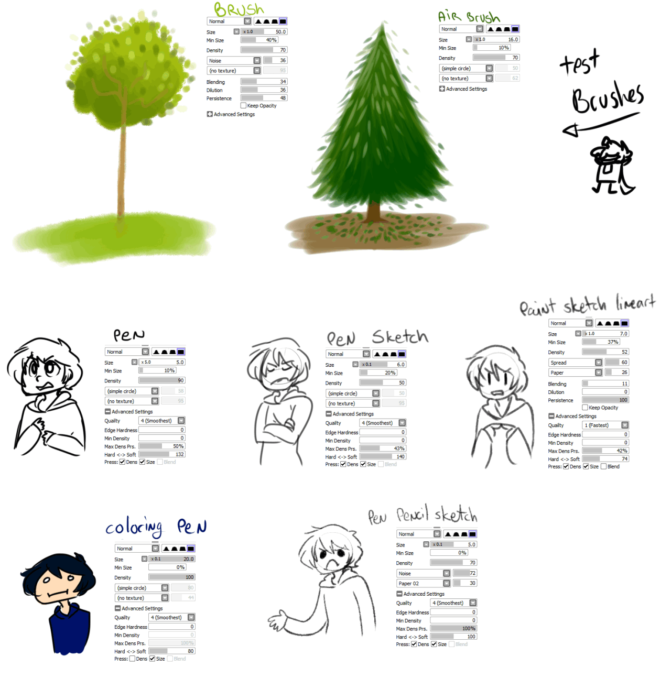 Кисти Paint Tool Sai (800 шт) - 4 часть
