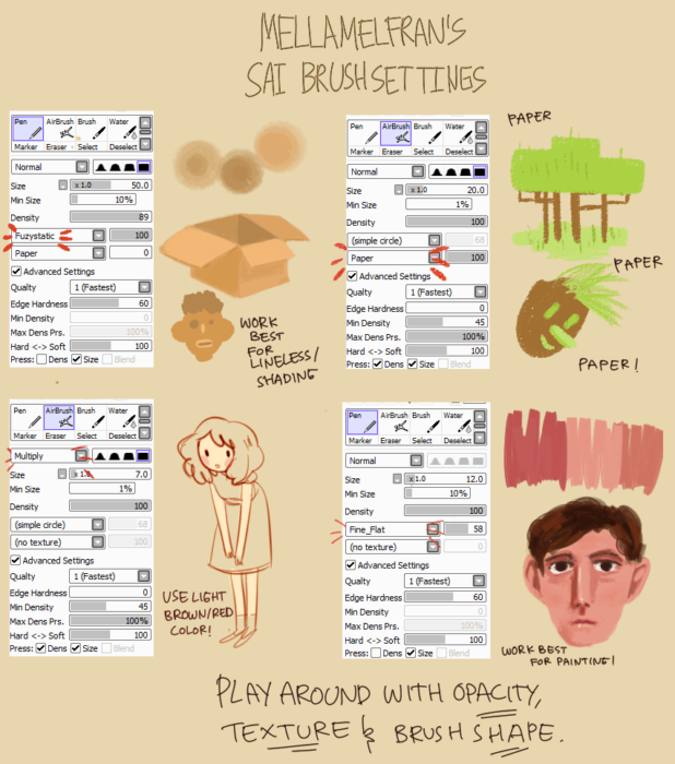 Кисти Paint Tool Sai (800 шт) - 4 часть