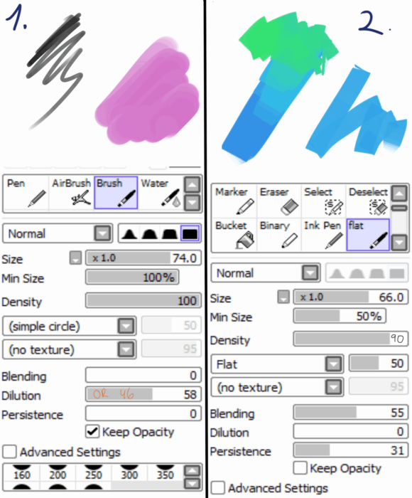 Кисти Paint Tool Sai (750+ шт) — Часть 4