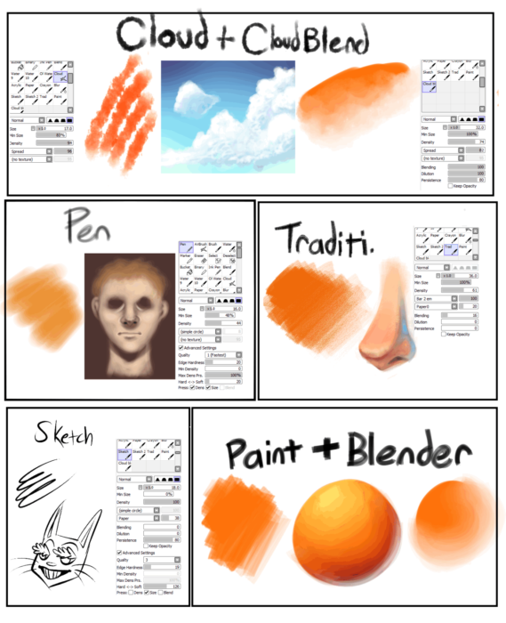 Кисти Paint Tool Sai (800 шт) - 4 часть