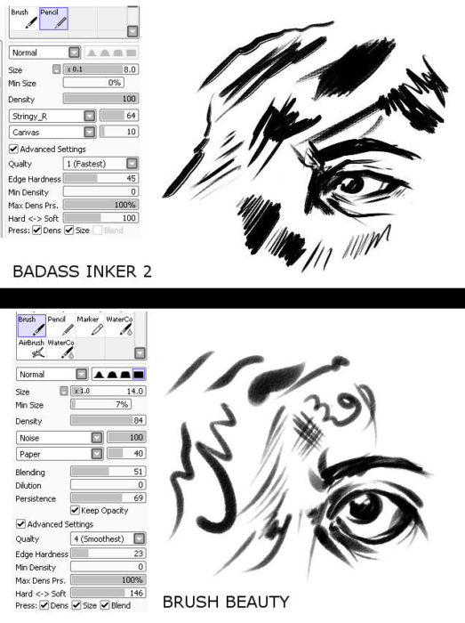 Кисти Paint Tool Sai (800 шт) - 4 часть