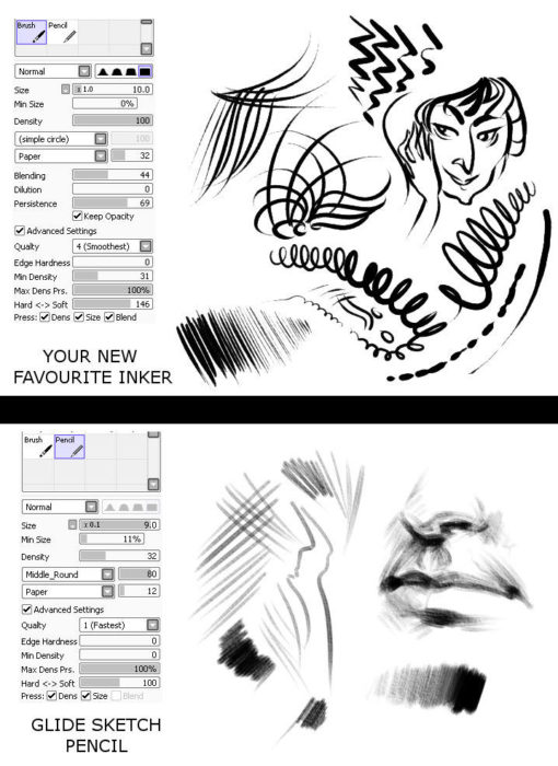 Кисти Paint Tool Sai (800 шт) - 5 часть