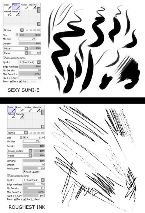 Кисти Paint Tool Sai (750+ шт) — Часть 4