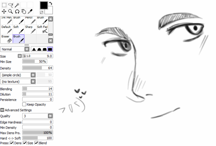 Кисти Paint Tool Sai (800 шт) - 5 часть