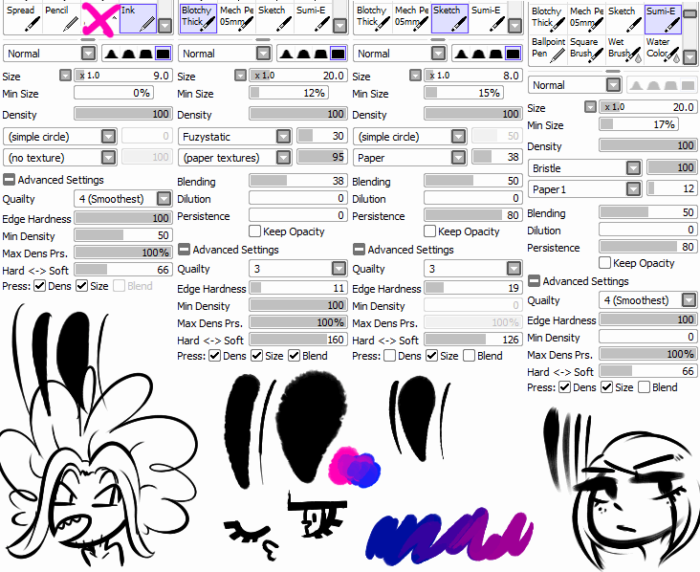Кисти Paint Tool Sai (750+ шт) — Часть 4