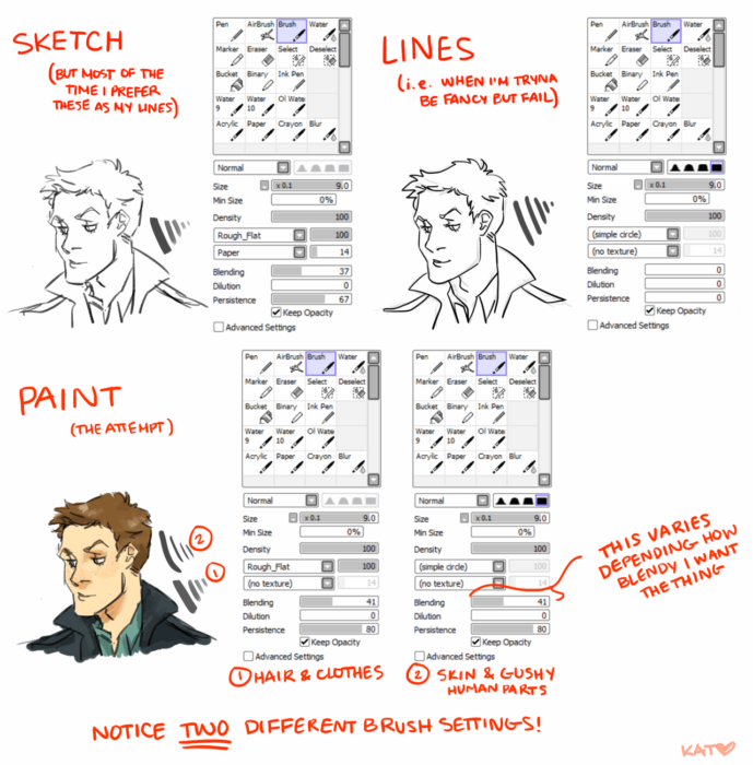 Кисти Paint Tool Sai (800 шт) - 5 часть