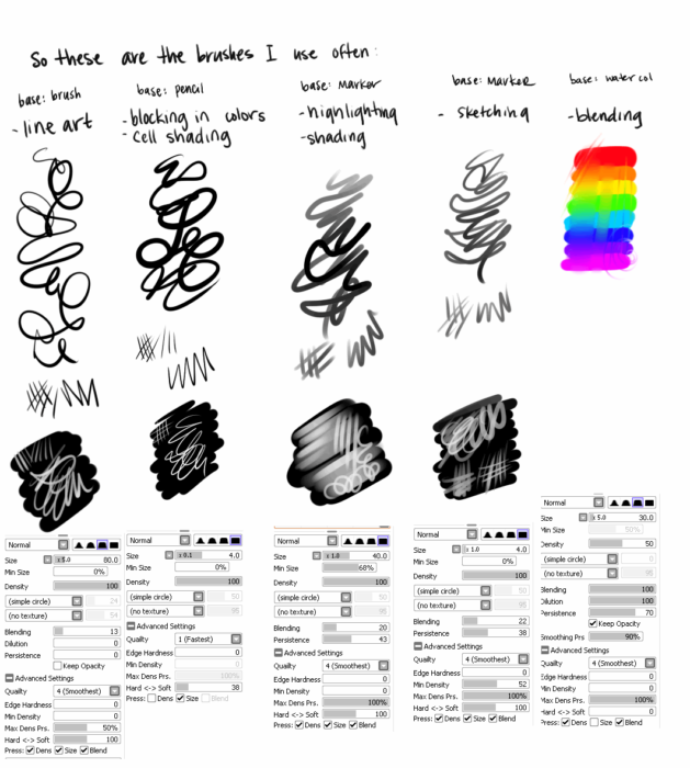 Кисти Paint Tool Sai (750+ шт) — Часть 5