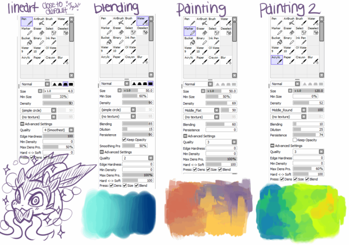 Кисти Paint Tool Sai (750+ шт) — Часть 5