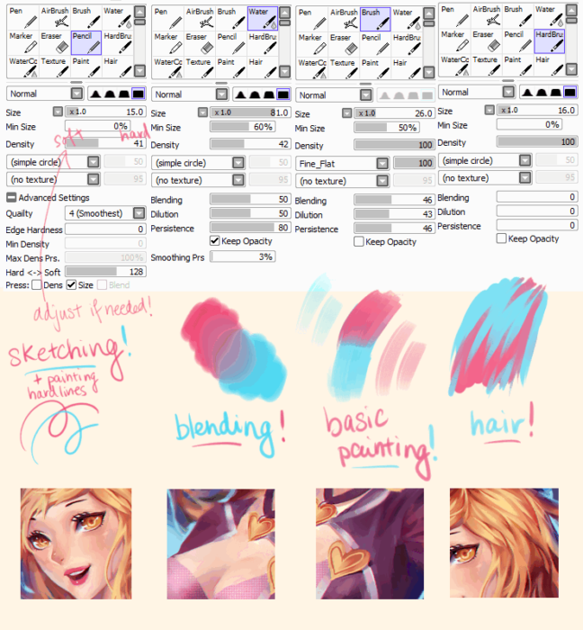 Кисти Paint Tool Sai (800 шт) - 5 часть