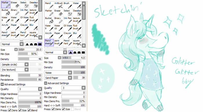 Кисти Paint Tool Sai (800 шт) - 5 часть