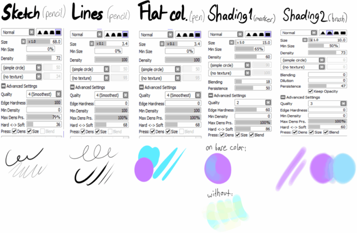Кисти Paint Tool Sai (750+ шт) — Часть 5