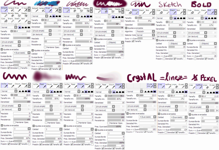 Кисти Paint Tool Sai (750+ шт) — Часть 6