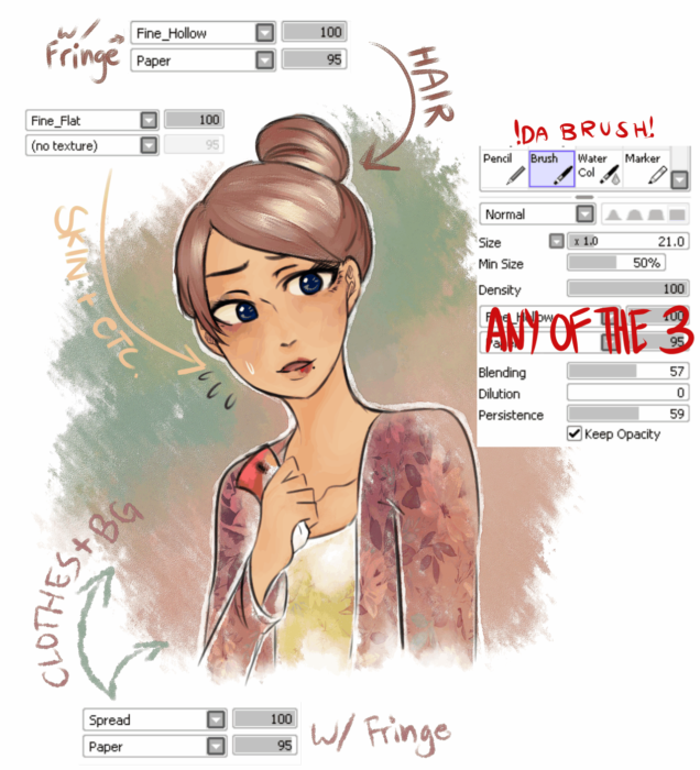 Кисти Paint Tool Sai (800 шт) - 6 часть