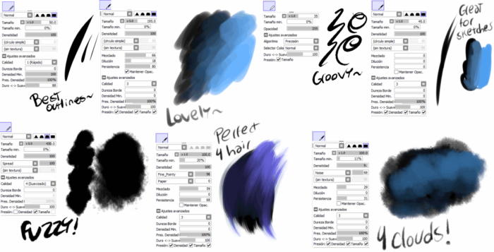 Кисти Paint Tool Sai (750+ шт) — Часть 6