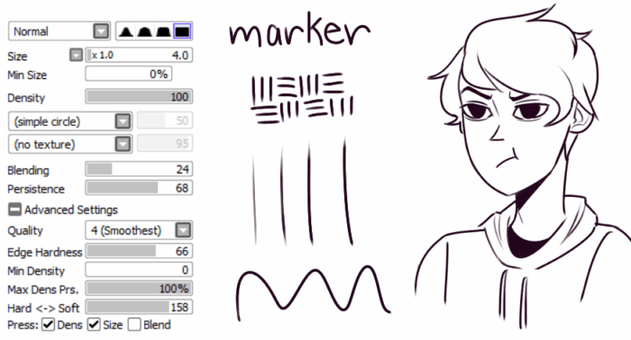 Кисти Paint Tool Sai (800 шт) - 6 часть