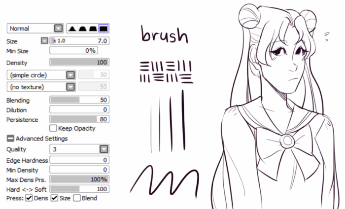 Кисти Paint Tool Sai (800 шт) - 6 часть