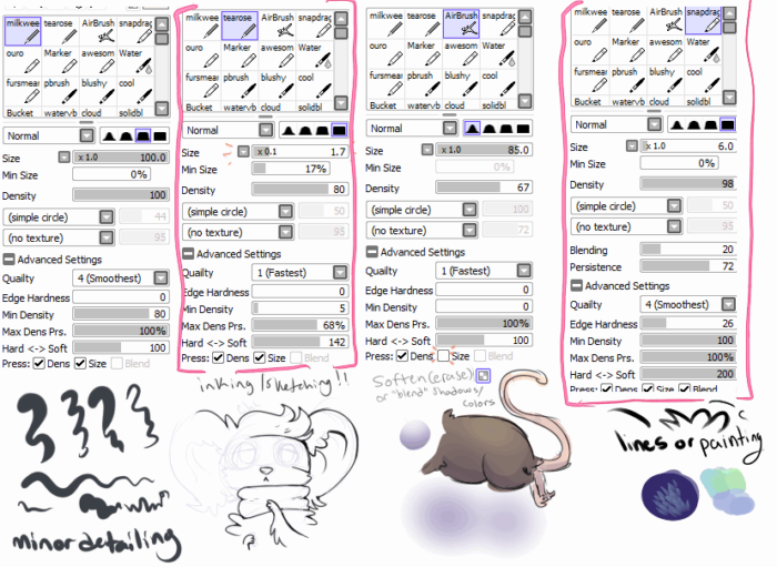 Кисти Paint Tool Sai (800 шт) - 6 часть
