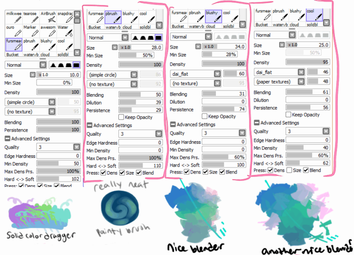 Кисти Paint Tool Sai (750+ шт) — Часть 6