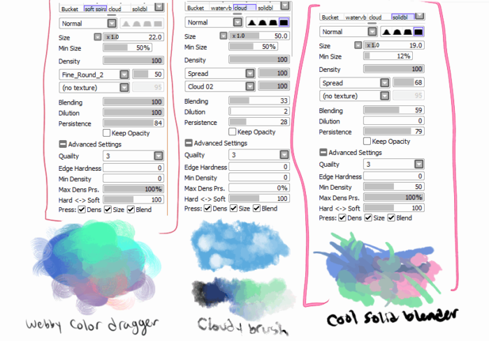 Кисти Paint Tool Sai (750+ шт) — Часть 6