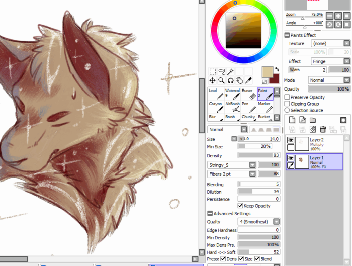 Кисти Paint Tool Sai (800 шт) - 6 часть