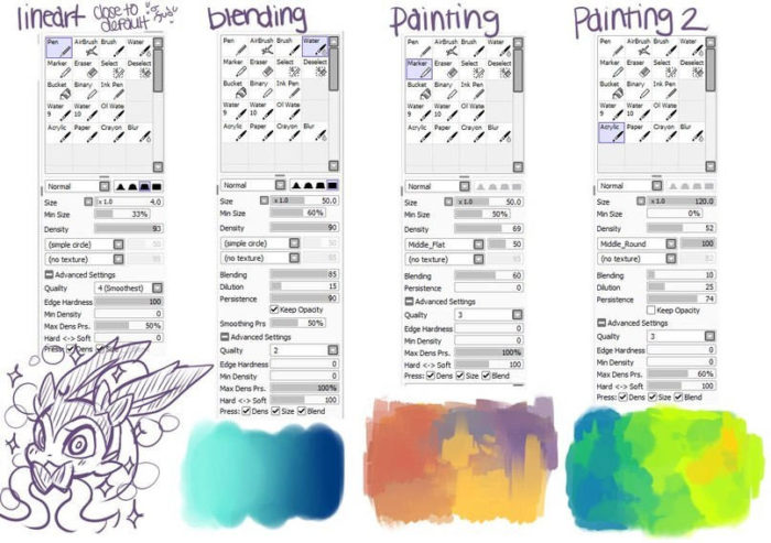 Кисти Paint Tool Sai (750+ шт) — Часть 7