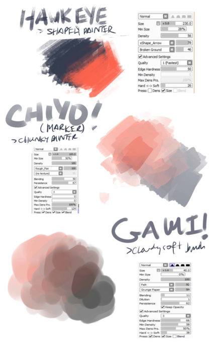 Кисти Paint Tool Sai (800 шт) — 8 часть