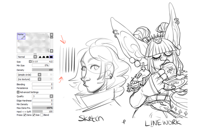 Кисти Paint Tool Sai (800 шт) — 8 часть