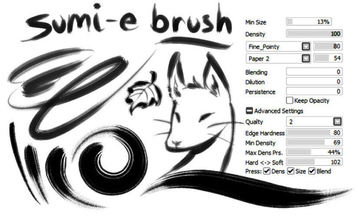Кисти Paint Tool Sai (800 шт) — 8 часть