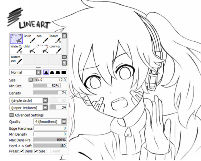 Кисти Paint Tool Sai (800 шт) — 8 часть
