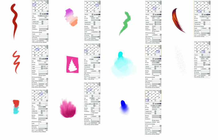 Кисти Paint Tool Sai (800 шт) — 8 часть