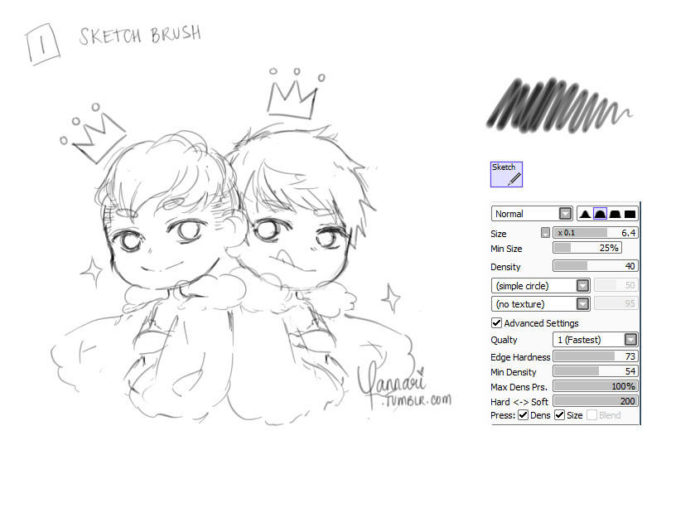 Кисти Paint Tool Sai (800 шт) — 9 часть
