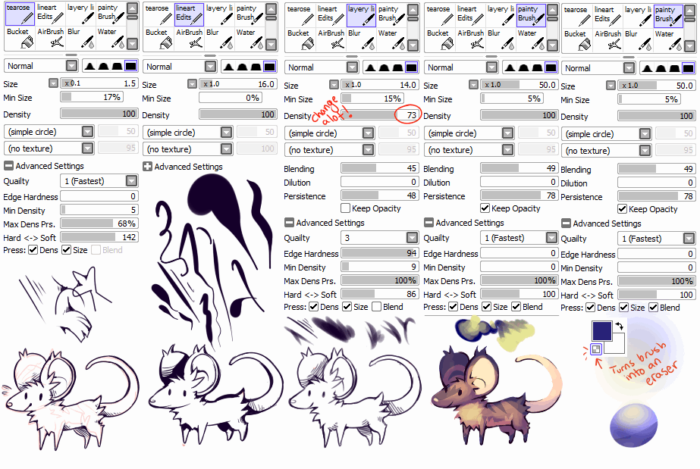 Кисти Paint Tool Sai (800 шт) — 9 часть