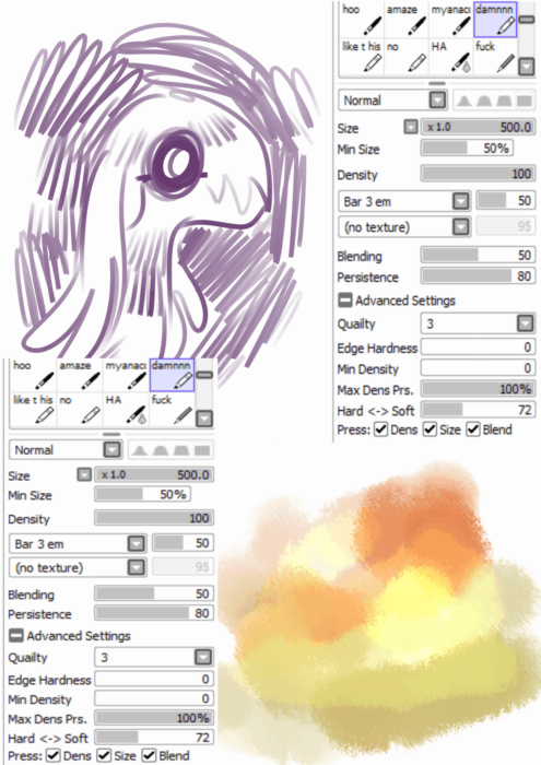 Кисти Paint Tool Sai (750+ шт) — Часть 8