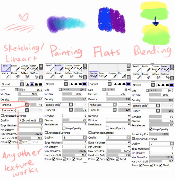 Кисти Paint Tool Sai (750+ шт) — Часть 9