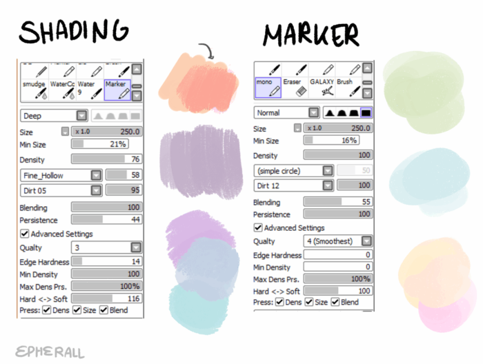 Кисти Paint Tool Sai (750+ шт) — Часть 9