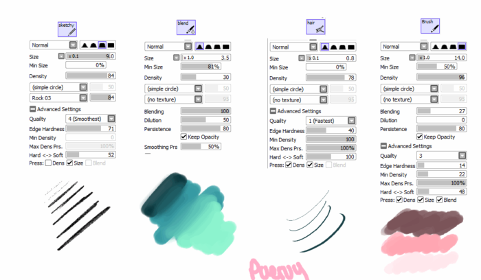 Кисти Paint Tool Sai (750+ шт) — Часть 9